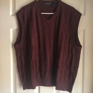 Burgundy sweater vest XXL
